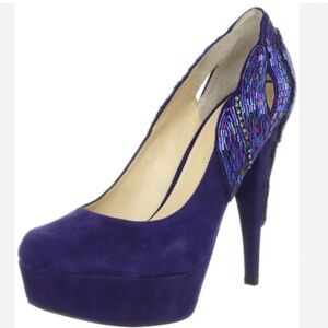 Enzo Angiolini Baladeva Purple Suede Pumps - Nordstrom- 5.5M
